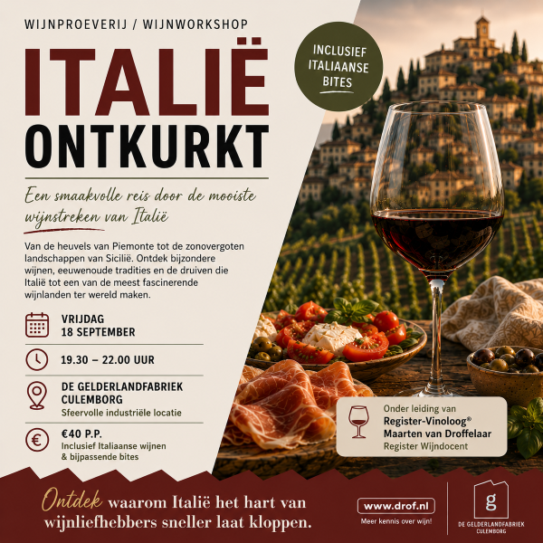 Italië Ontkurkt - Wijnproeverij